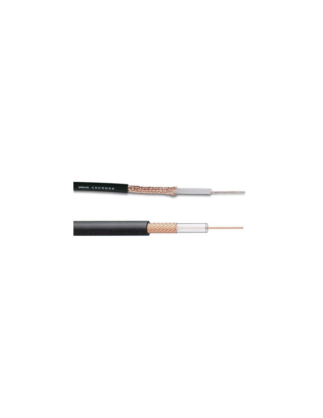 Velleman Cxcrg59 Câble coaxial, Noir