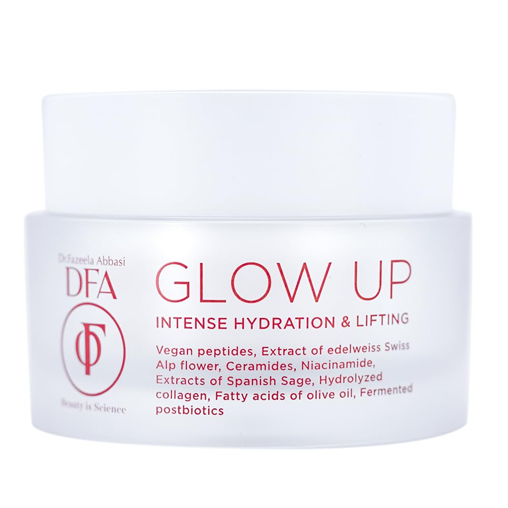 DFA Glow Up Intense Hydration & Lifting, Anti Aging Skin Care, Best Face Moisturizer, Skin Soothing Cica Cream, Brightens Skin, Anti-Inflammatory, Korean Skincare, 1.76 Oz