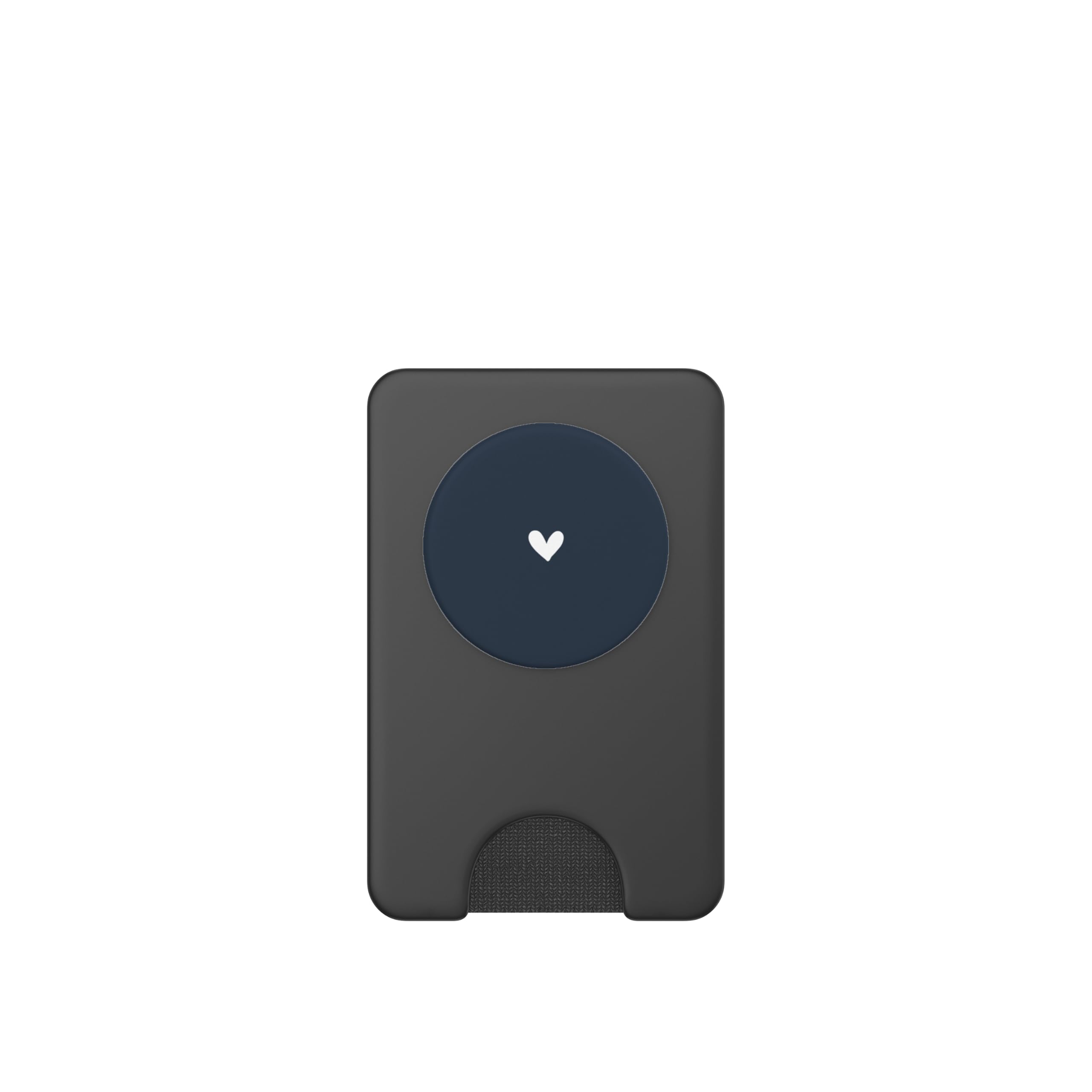 Rose Minimalist Heart Navy Blue PopSockets PopGrip For MagSafe