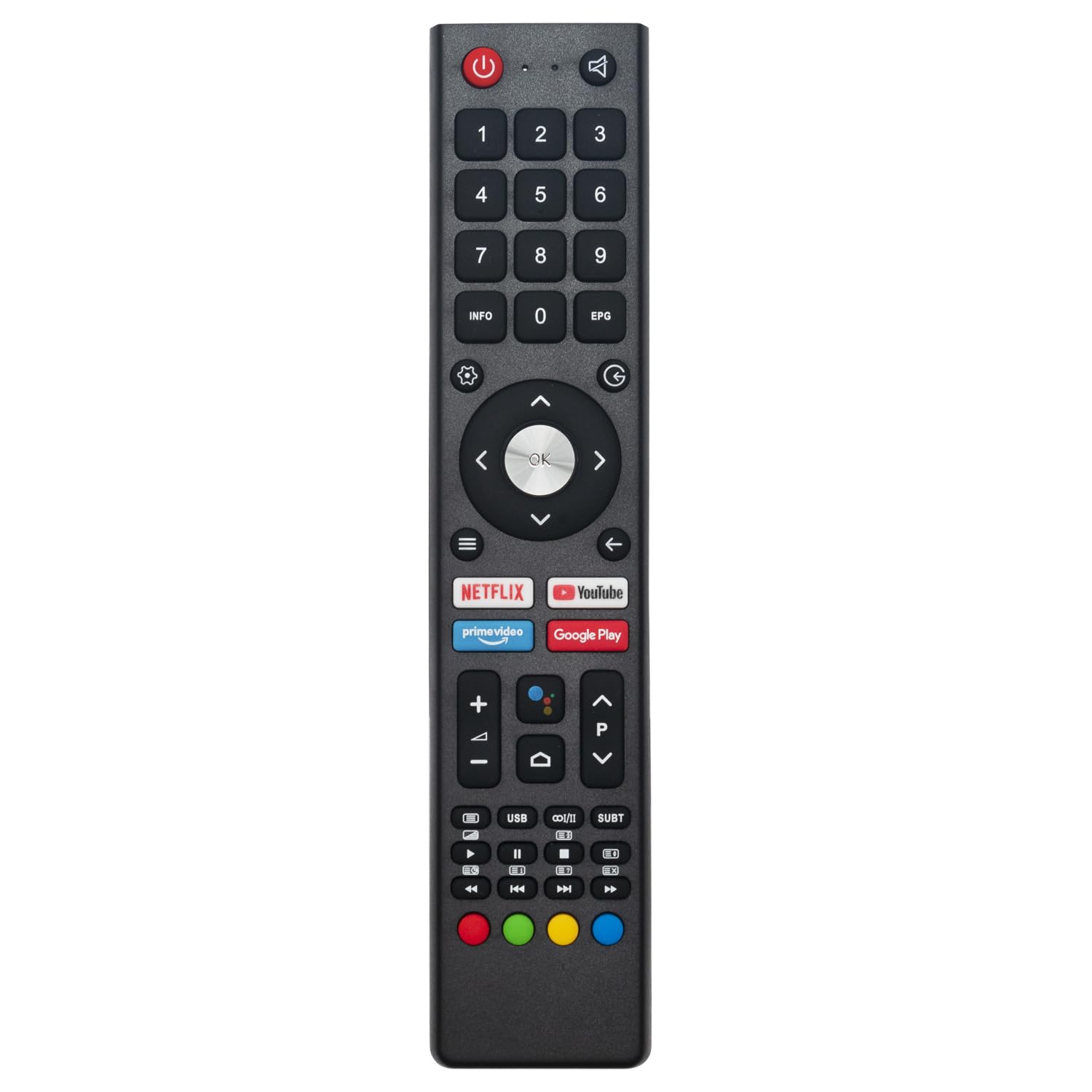 AULCMEETReplacement Remote Control GCBLTV02ADBBT Fit for Chiq TV U43H7A U50H7A U55H7A U43H7S U50H7S U55H7S