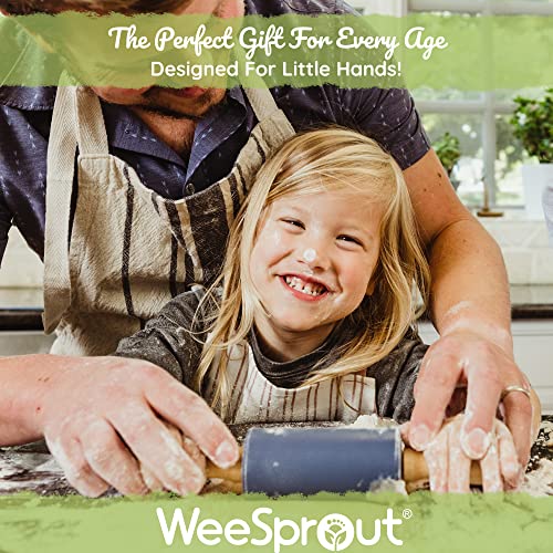 Weesprout Little Chef Kids Cooking & Baking Set, 14 Piece Cooking Set With Real Kitchen Tools & Kids Apron, Baking Gift For Girls, Boys & Junior Chefs, Food Grade Materials, Choice Of Colors #TOP3
