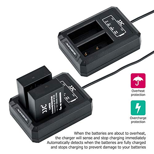 JJC Cargador USB Dual para Fujifilm X-E5, X-Half (X-HF1) X100VI X100V X100F X-PRO3 X-PRO2 X-PRO1 X-S10 X-E4 X-H1 X-T3 X-T2 X-T1 X-T50 X-T30 III X-T30II X-T30 X-A5 Batería para Fuji NP-W126/NP-W126s - imagen 6