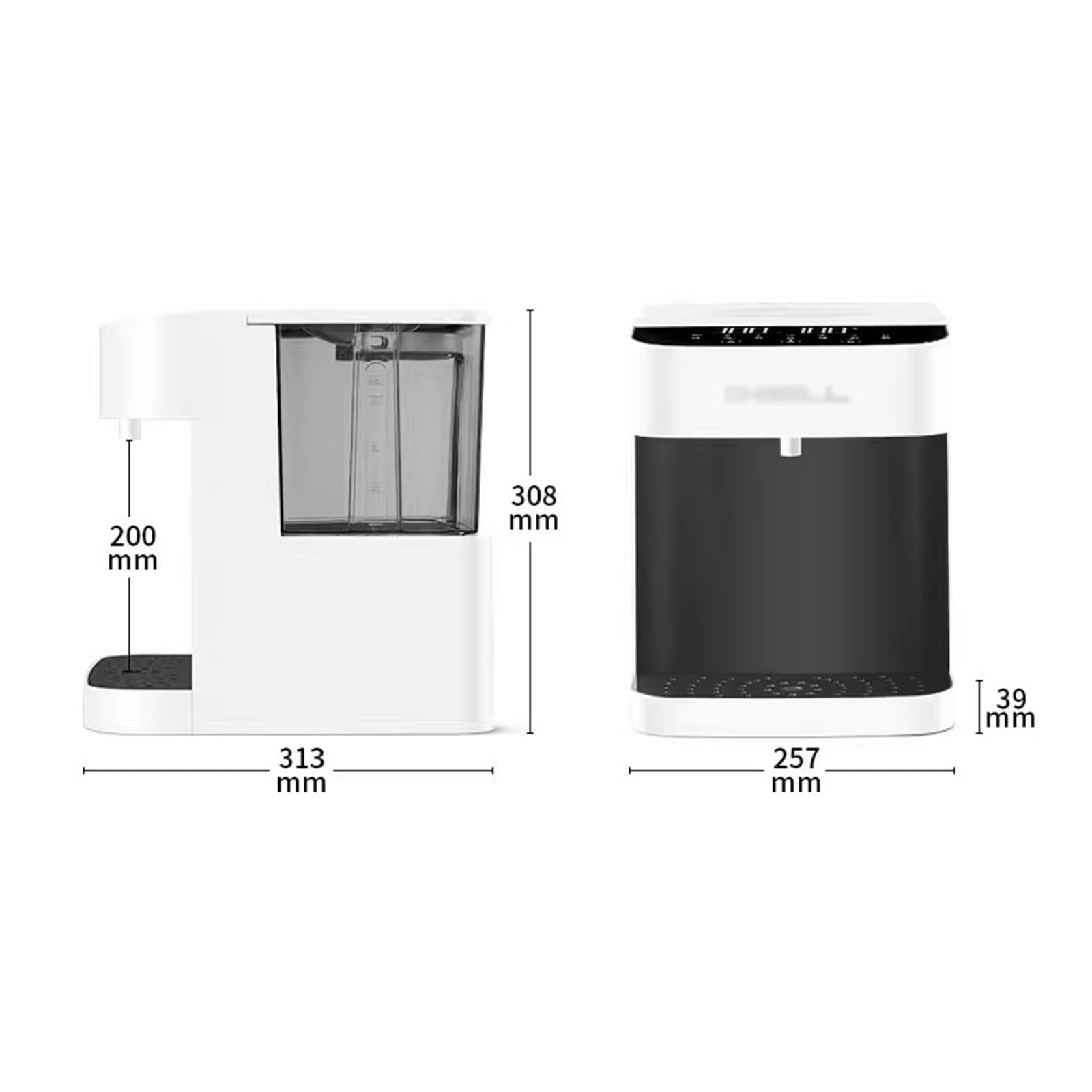 Distributore di Acqua Distributore istantaneo di acqua potabile Macchina for condutture da tavolo ad alta capacità domestica Desktop Intelligente Riscaldamento rapido Secchio d'acqua superiore Dispens