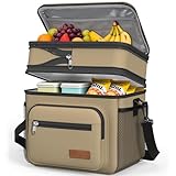 HOTOR Lunch Box for Men & Women - Double-Layer...