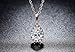 XIALV Fashion Pear Shape Cubic Zirconia Teardrop Pendant Clavicle Necklace Platinum Plated Rose Gold Bridal Wedding Jewelry Gift Jewellery (Rose Gold)