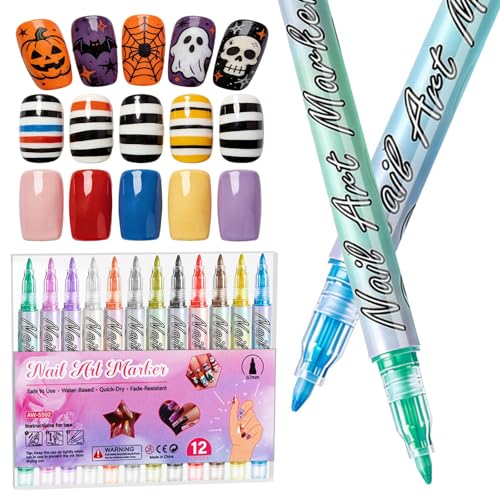 Save 10% on Watofun 12-Color Nail Art Pens Set with Code TXL4FJDJ