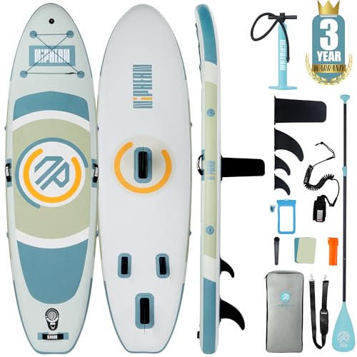 Niphean Tavola gonfiabile con ala stabile e accessori per SUP durevoli, tavola da paddle per adulti e giovani, ideale per principianti e yoga Niphean Tavola gonfiabile con ala stabile e accessori per SUP durevoli, tavola da paddle per adulti e giovani, ideale per principianti e yoga