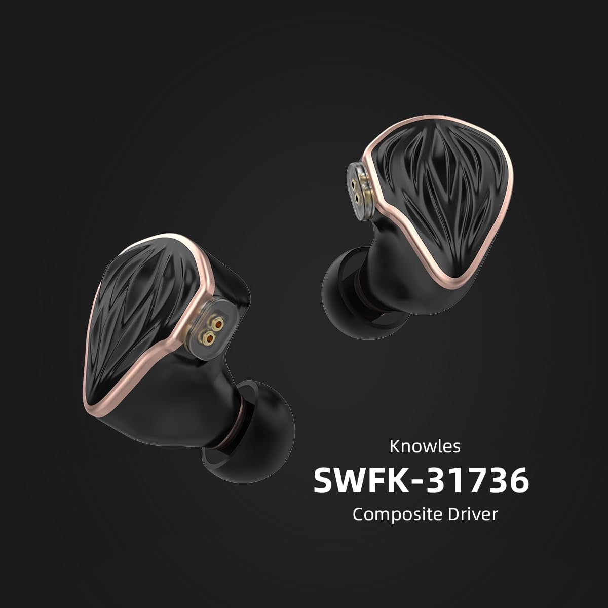 Hidizs MS3 in-Ear - Monitores,1DD+2BA 3 Unidades, Unidad dinámica de 10,2 mm, Audio Espacial Tricolor, Auriculares híbridos equilibrados, 4,4 mm