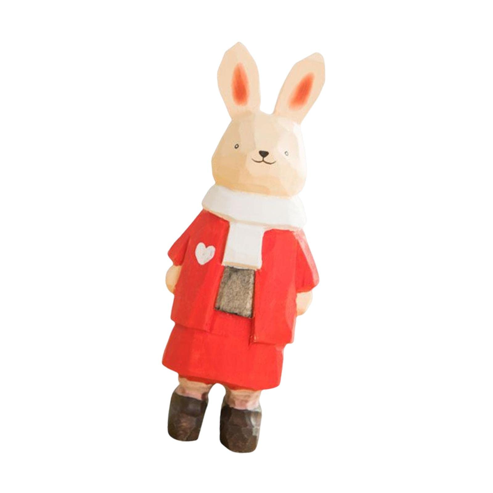 FASHIONMYDAY Fashion My Day® Wooden Animal Ornament Fine Workmanship Rabbit Statue for Bedroom Decor Rabbit Home and Garden | Home Decor | Figurines| Figurine