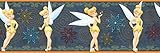 Blue Mountain Wallcoverings DF059261BFP Tinker Bell Denim Prepasted Wall Border