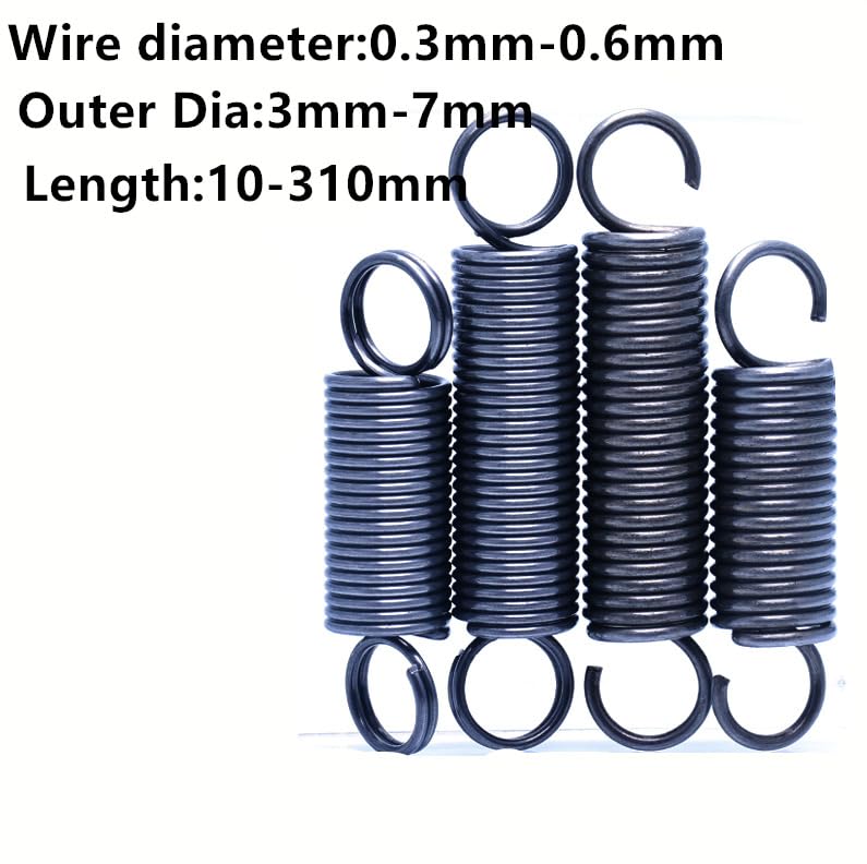 Wire Dia 0.3-0.6mm Expansion Spring Tension Extension Expanding Extending Springs (5,0.6 x 7 x 70mm)