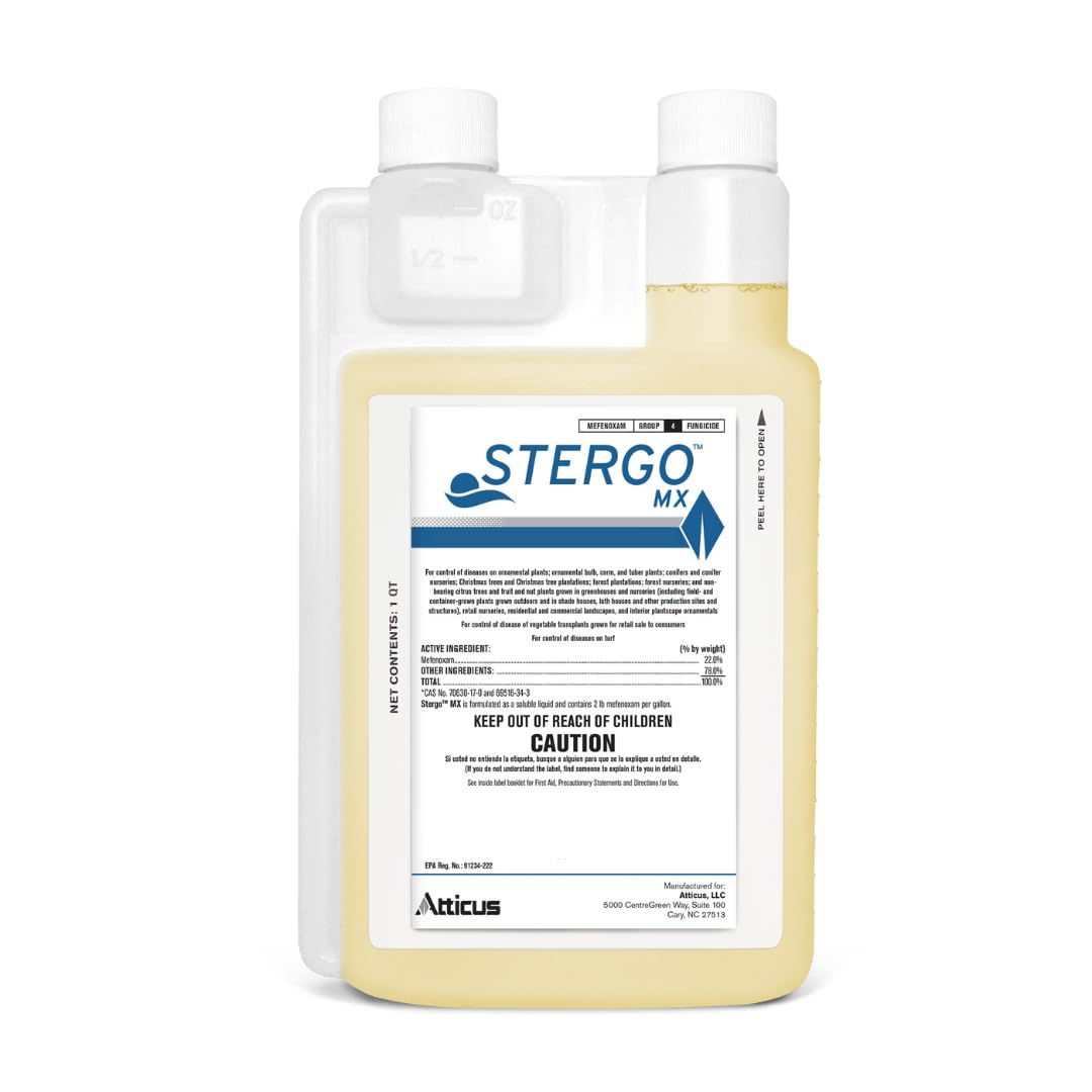 Atticus Stergo MX Mefenoxam Fungicide (32 Ounce) - Fungus Control for Lawns, Ornamentals, Greenhouse and Nursery