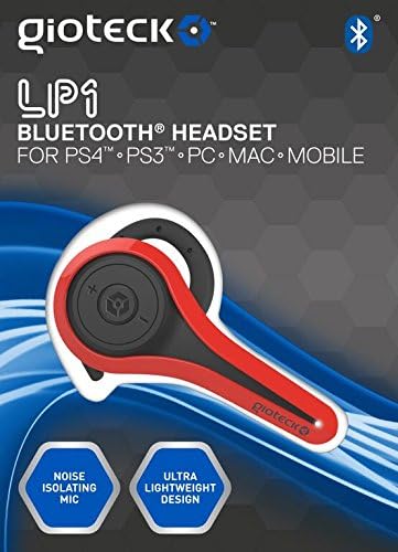 Gioteck LP-1 Bluetooth Chat Headset (PS4) - Red