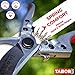 TABOR TOOLS S834A Bypass Pruning Shears, Makes Clean Cuts, Professional Sharp Secateurs, Great for M-L Size Hands, Hand Pruner, Garden Shears, Clippers for The Garden