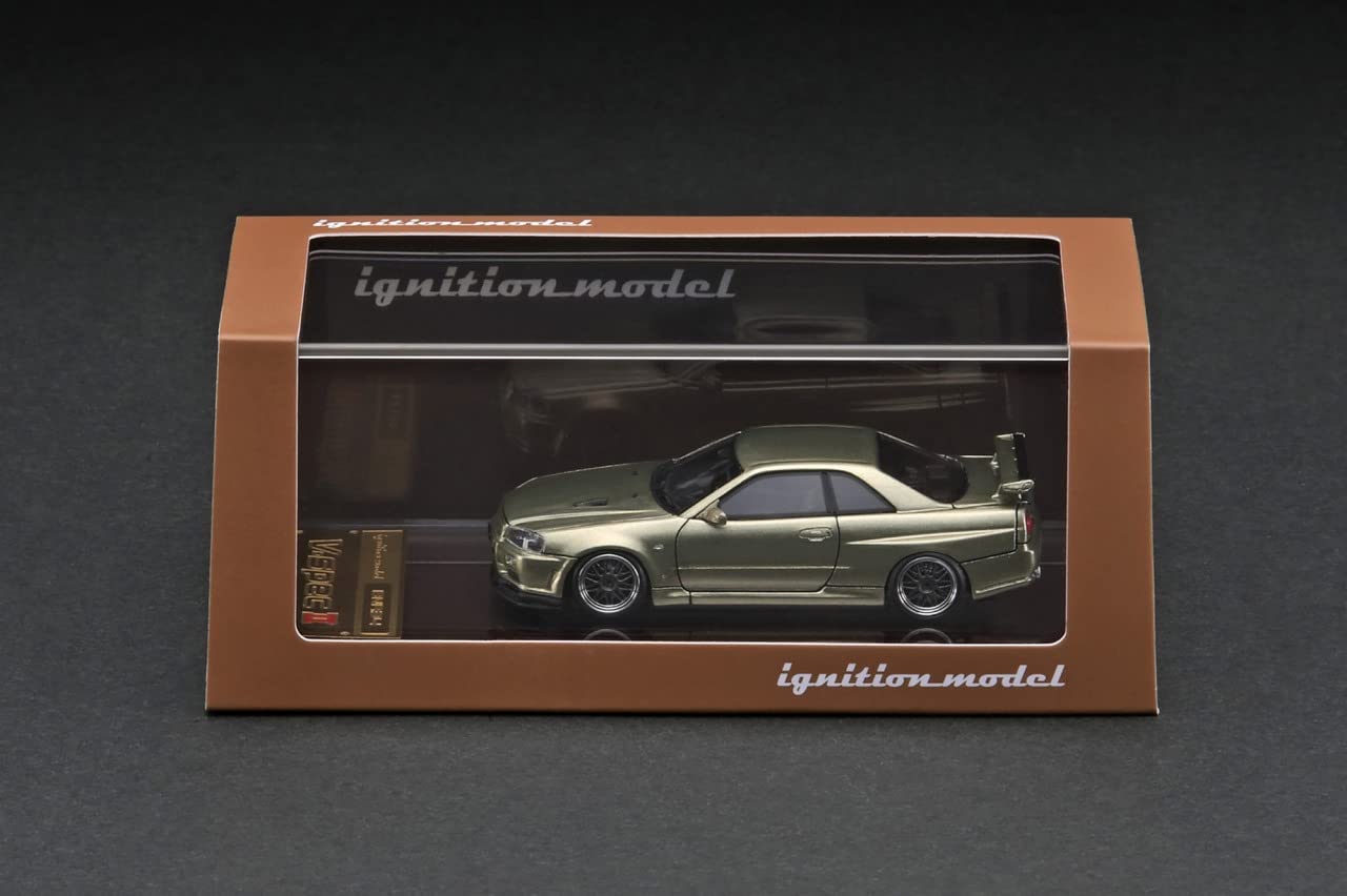 イグニッションモデル1/64　SKYLINE　R34 GT-R V−SpecⅡ ignition model 1/64 Nissan Skyline GT-R V-spec II (R34) Millennium
