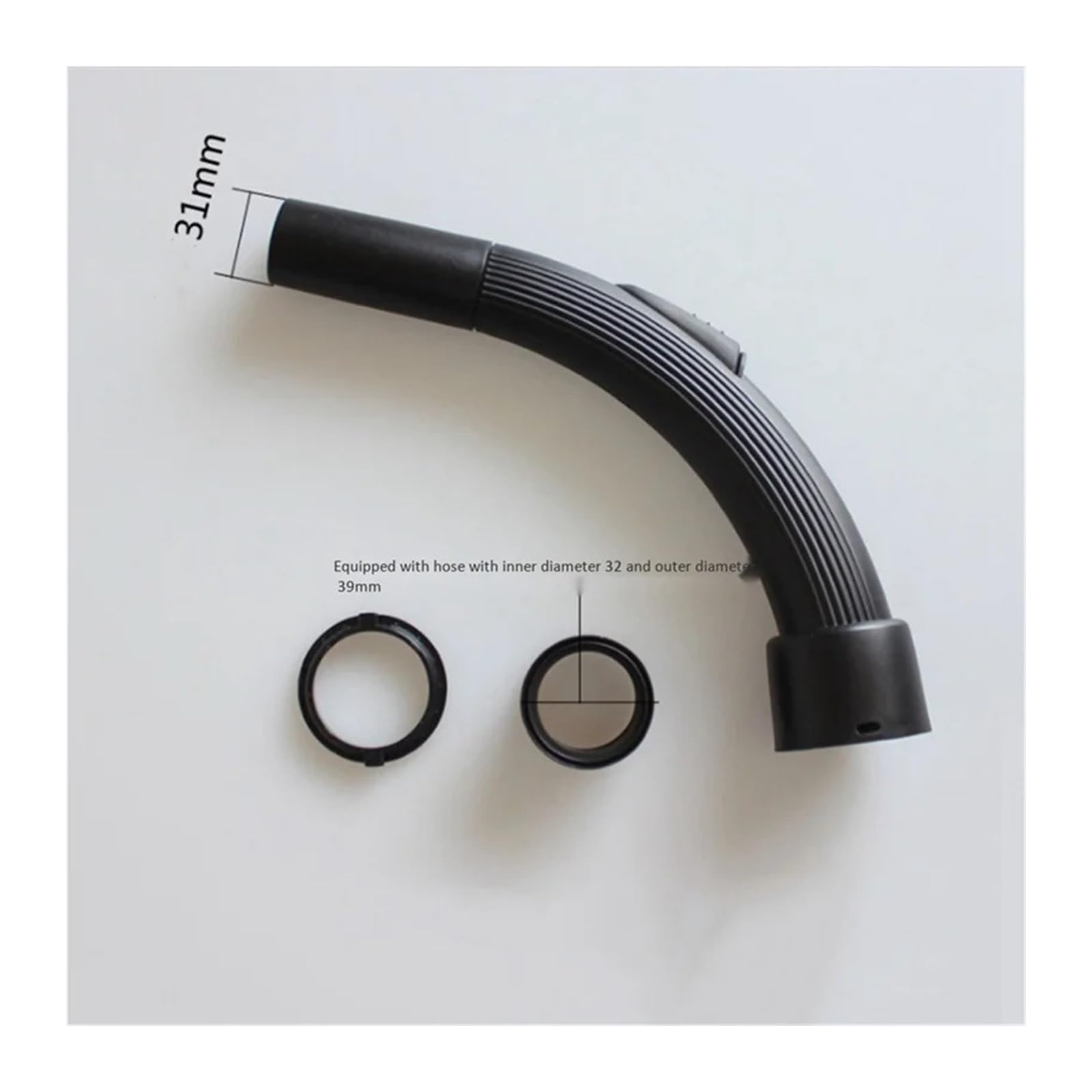 A77G-3X Parte De Extremo Manguera Aspiradora Universal Curva 32 Mm