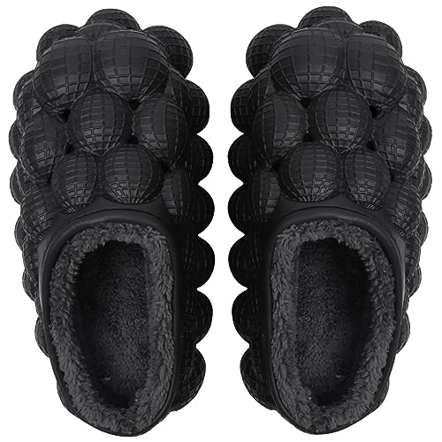 Man Women Bubble Slides with Fur Lined Bubble Slippers Comfortable Warm Fun Slippers Shoes for Indoor Outdoor4