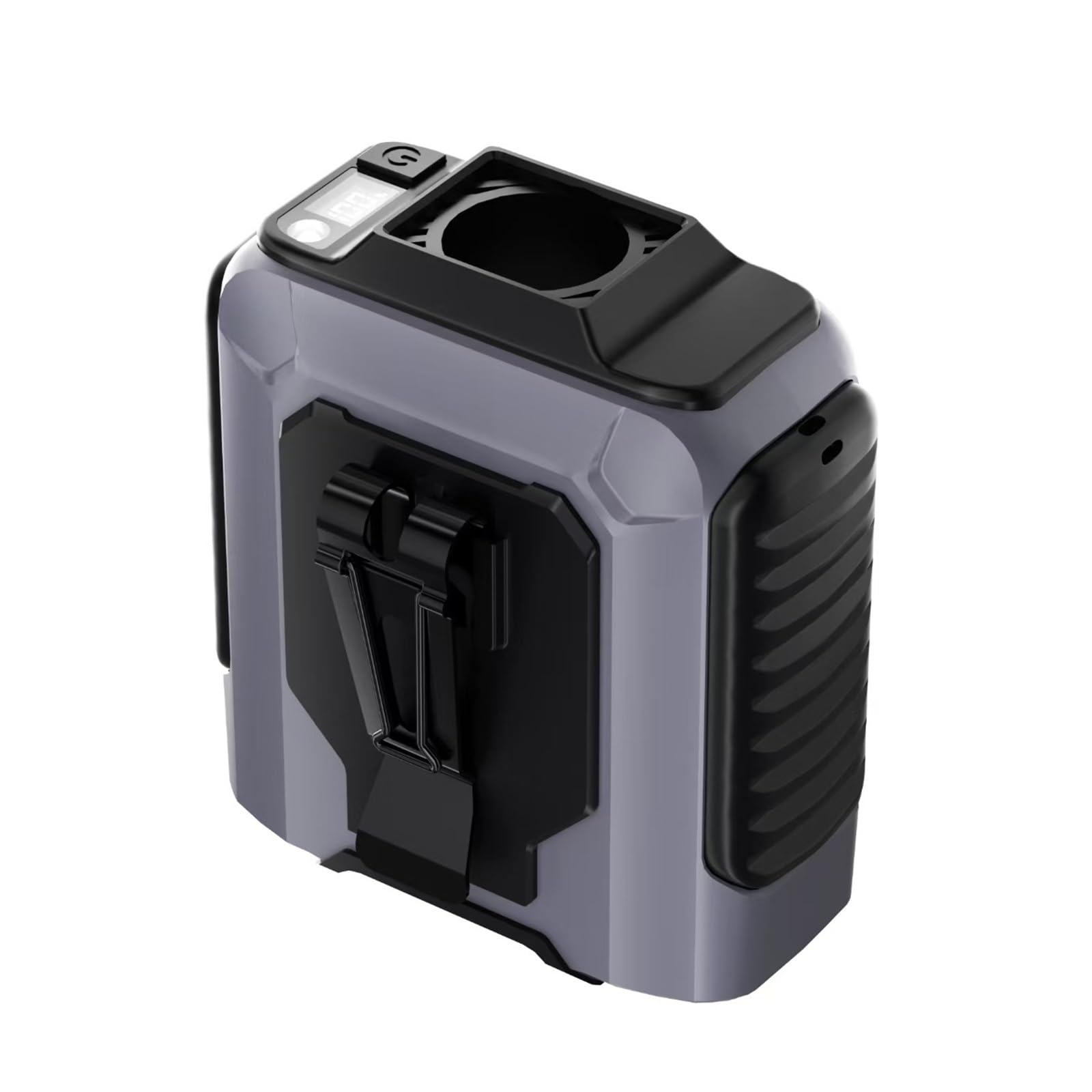 Ventilador portátil de cintura con clip para manos libres y pantalla LED