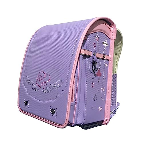 Mochila Escolar Japonesa de PU, de Gran Capacidad, de Cuero, Ligera, para niños y niñas, n.° 3, 35 x 26 x 19 cm