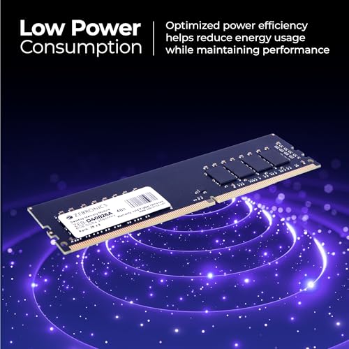 Image of Zebronics 8GB DDR4 RAM for PC, 2666MHz, 4bit Architecture, Low Power Consumption, High Stability Performance (D40826A)