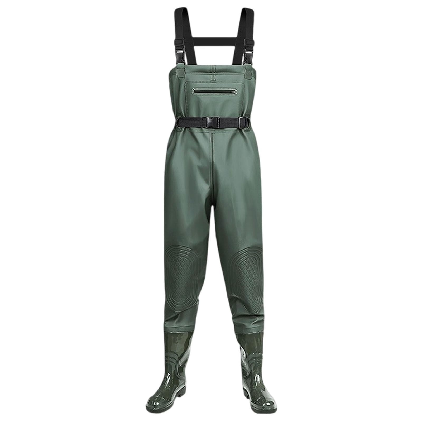 Wathose Herren Damen,Angelhose für Erwachsene mit Stiefel,Atmungsaktive Wasserdicht Watthosen für Sport Angelliebhaber,Angeln,Wassersport,Outdoor Aktivitäten Größe 36-47