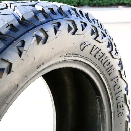 Image of Venom Power Terra Hunter X /T XT All-Terrain Mud Light Truck Radial Tire-33X12.50R22LT 33X12.50X22 33X12.50-22 109R Load Range E LRE 10-Ply BSW Black Side Wall