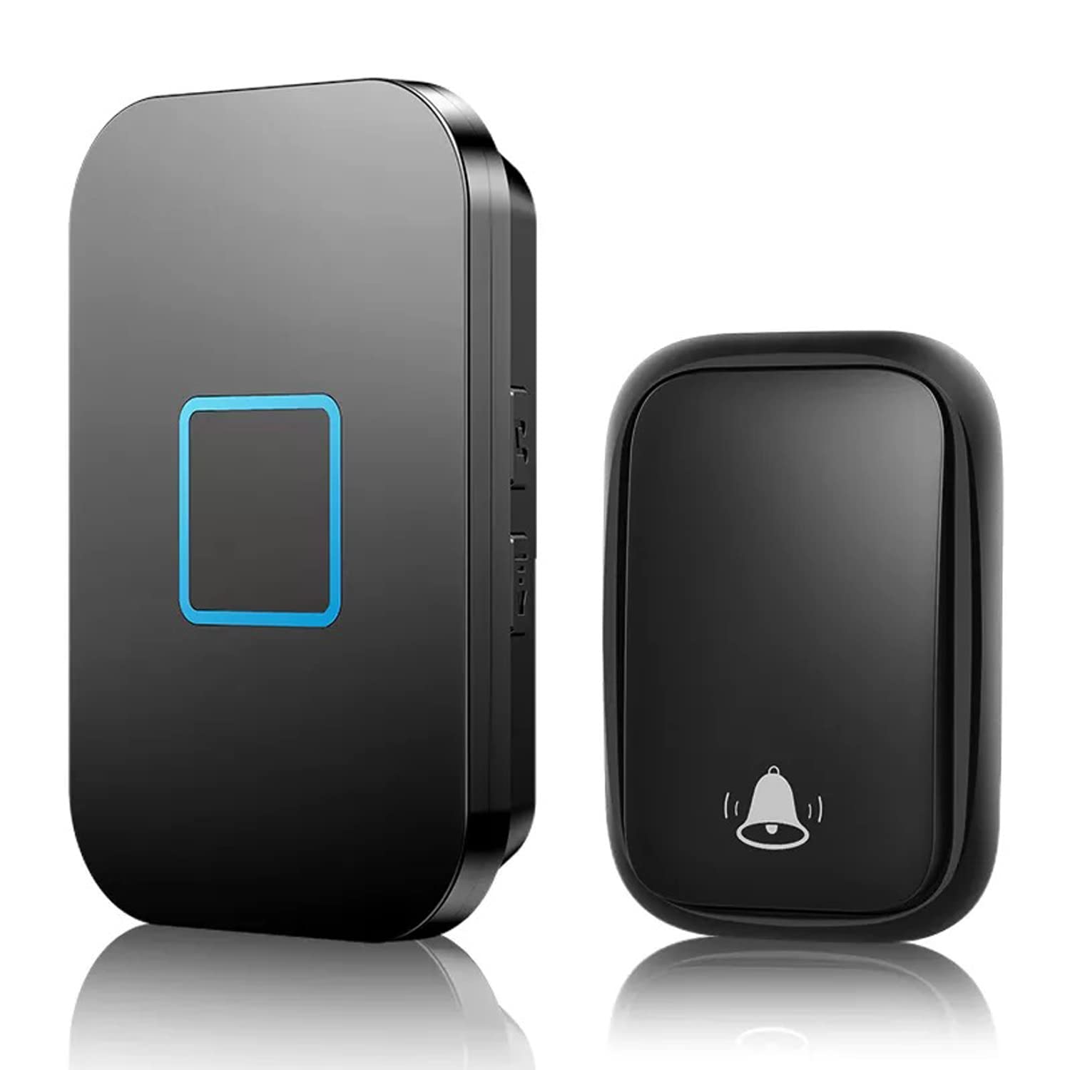 TriLine Self-Powered Wireless Doorbell, Waterproof Cordless Chime, No Battery Required Door Bell Kit with 150M Range LED Indicators, 500 ft Remote 5 Volume Levels 60 Melodies