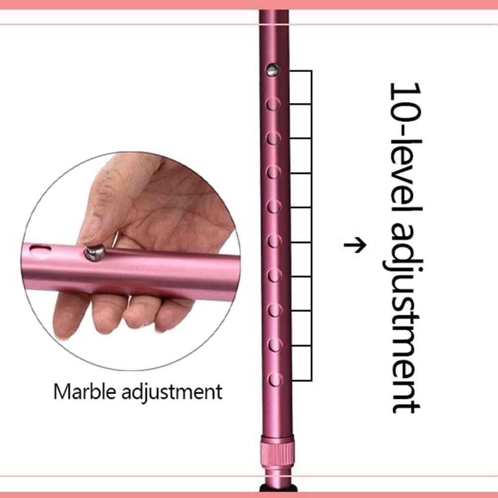 Muletas ajustables para antebrazo para adultos, portátiles, plegables, ayuda médica para caminar, soporta hasta 100 kg, 1 par (negro)
