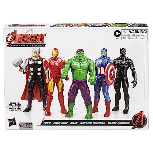 Image of Marvel Avengers Beyond Earth's Mightiest Multipack, Set of 6 Inch Action Figures and Accessories, Marvel Toys for Kids Ages 4 and Up