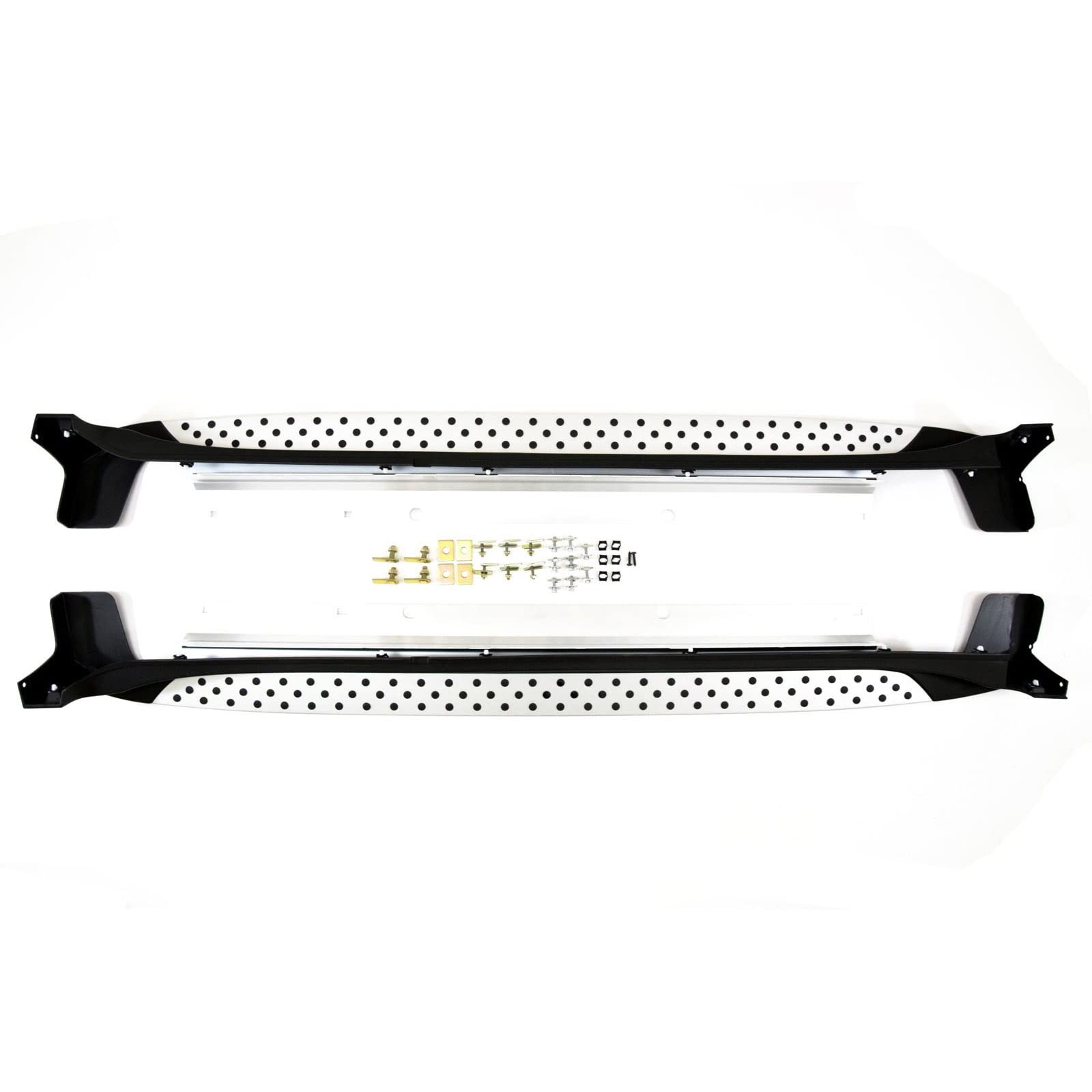 J&J AUTOMOTIVE Marche-Pieds Latéraux pour Kia Sportage 4 2016-2021, Lot de 2 Pcs (Gauche et Droite), Antidérapant, Aluminium