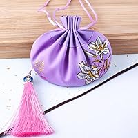 Amazon.co.jp: 巾着袋中国のサシェバッグ 4個 プリント