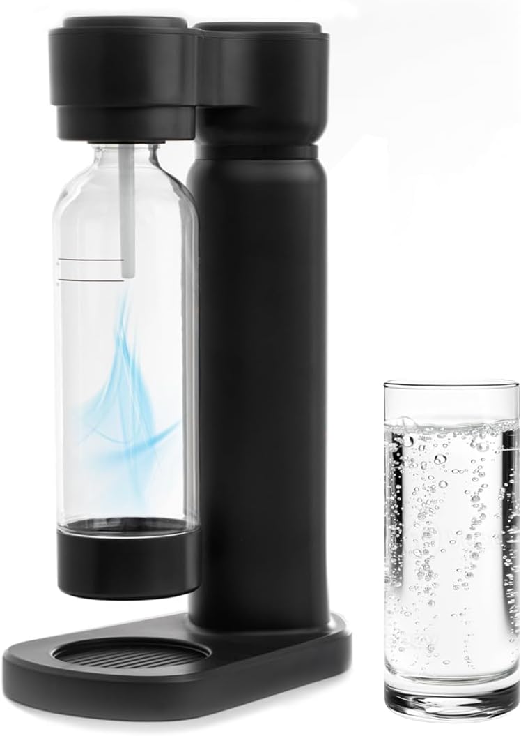 Carbonated Water Maker – Portable Soda Maker Machine for Sparkling Water & Fizzy Drinks – Iceless Soda Carbonator for Home & Kitchen Use
