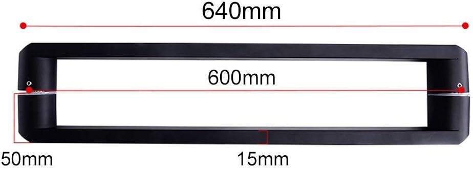 Handle for Glass Doand Shower Doors,Shower Door Handle for Glass Door Hardware Stainless Steel Bathroom Door Handle Sets Safety Grab Bar Push (Hole to Hole 600mm)