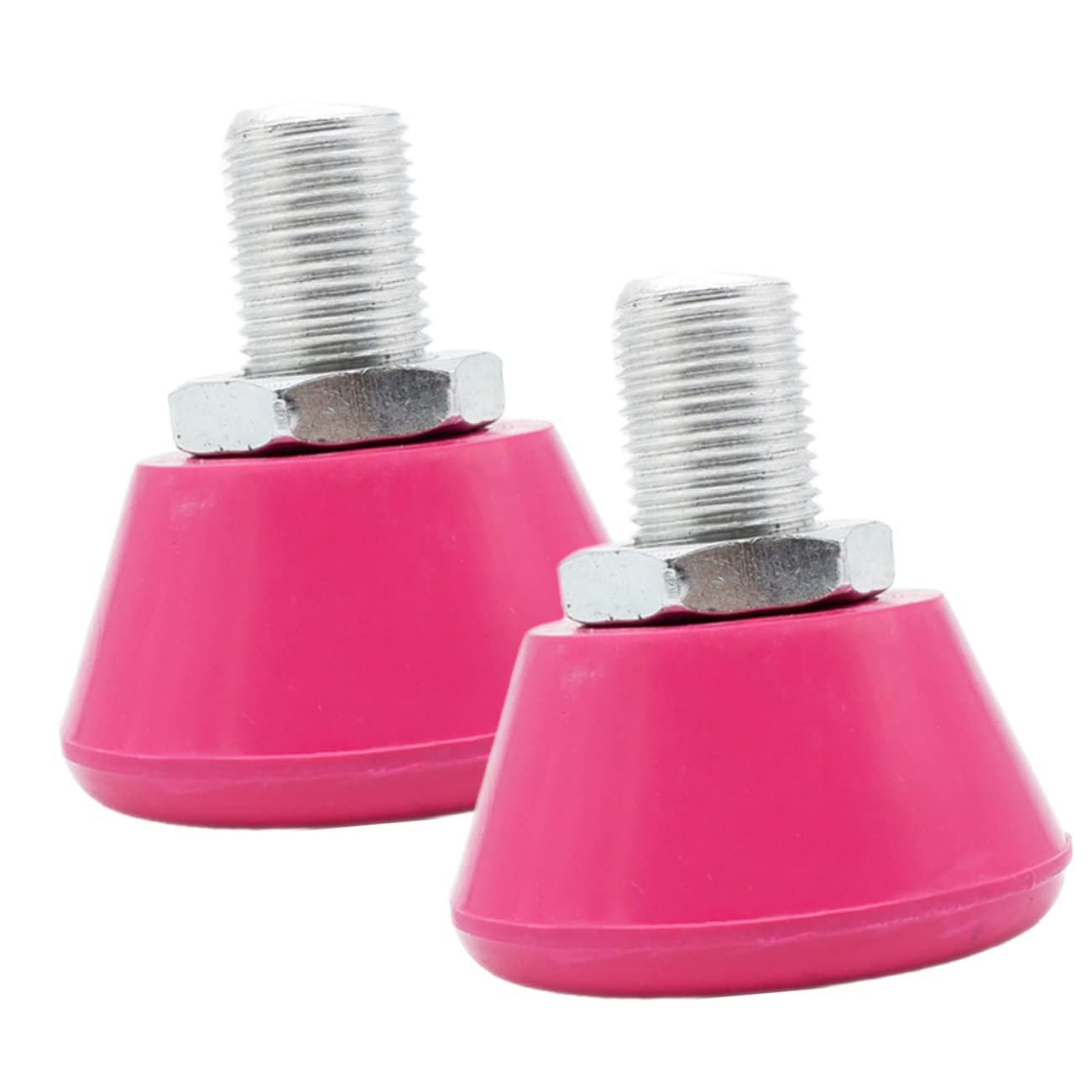 SUPVOX 1Pair Wear Resistant Rubber Toe Stops for Roller Skates Adjustable Brake Tool with Bolt Compatible with Standard Four Wheel Skates for Indoor Outdoor Use