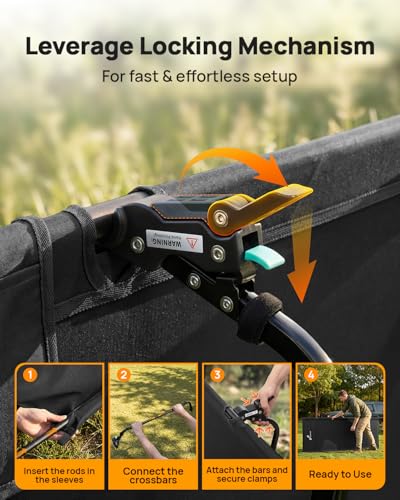 Sportneer Cuna de campamento: catres de dormir compactos extra anchos de 31.5 pulgadas con bolsillo lateral, cuna plegable ligera para camping, viajes, tienda de campaña, bolsa de transporte incluida, - imagen 8