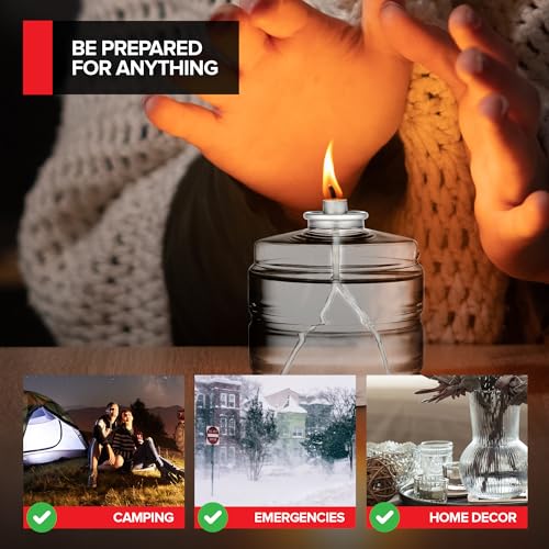 100 Hour Candle, Pack of 6, Emergency Candles for Power Outages and Camping - image 5