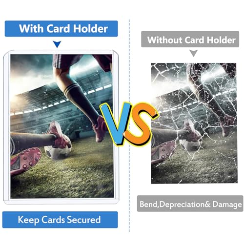 Image of TecoKart Compatible with Trading Card Sleeves | Replacement for 30pcs 3 inchx4 inch PVC Clear Top Loaders, Premium Protection Anti-Scratch for MTG, Baseball, K-pop & Social Security Cards