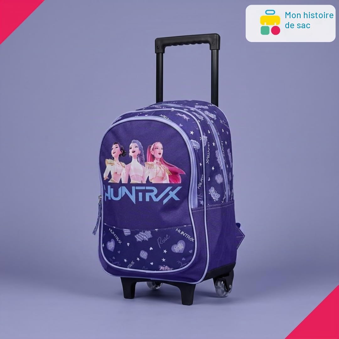 mybagstory | Sac à Roulette K-Pop | Modèle Huntrix | 40x19x32cm Violet