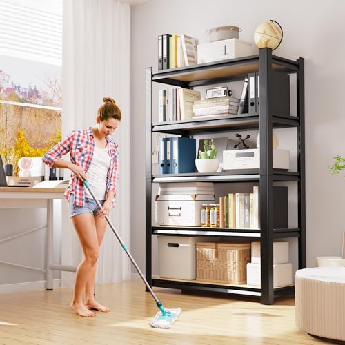 Image of 71.2 inchH-28 inchW-12 inchD Garage Shelving-5 Tier Garage Storage Shelves,Adjustable Heavy Duty Metal Shelving Unit and Storage Large Rack,Utility Steel Shelf For Warehouse Industrial Pantry Basement Organizers