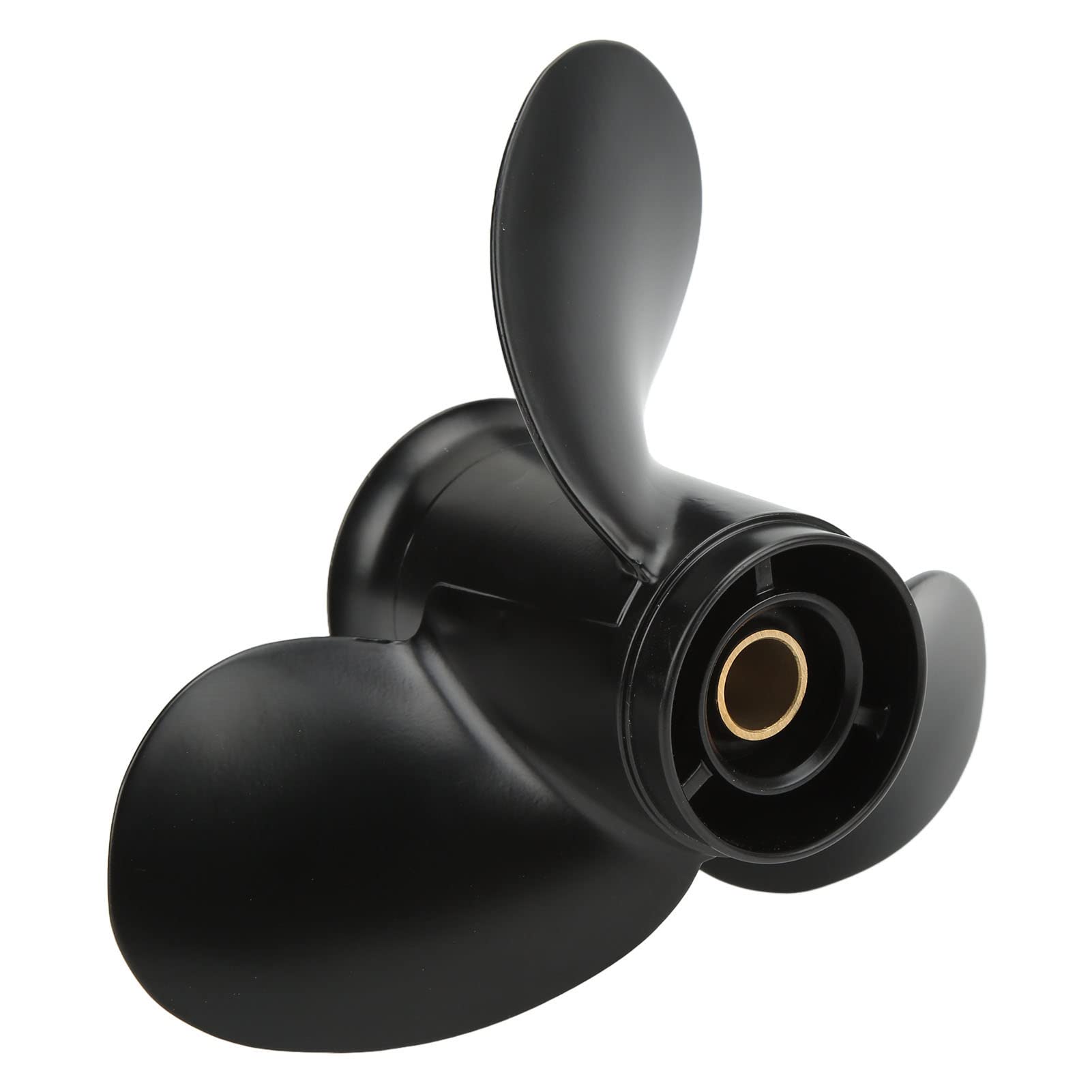 Acouto Außenbordpropeller-Bootsmotorpropeller, 9,25 Zoll Durchmesser mit 3 Blättern, 10 Zoll Teilung, 14 Zähne Spline, Passend für 9,9–20 PS Außenbordmotoren