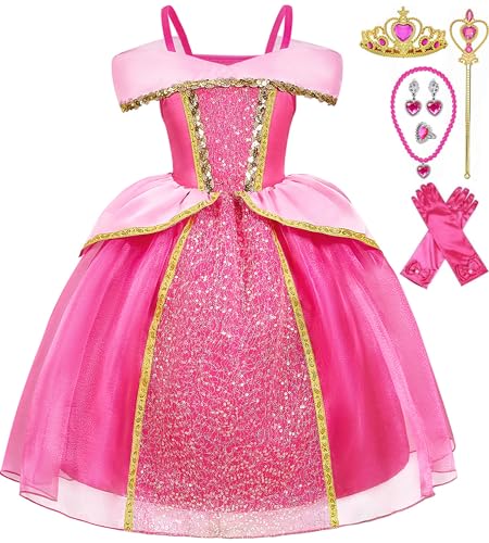 Disfraz princesa para niñas con accesorios 4T miniatura 1