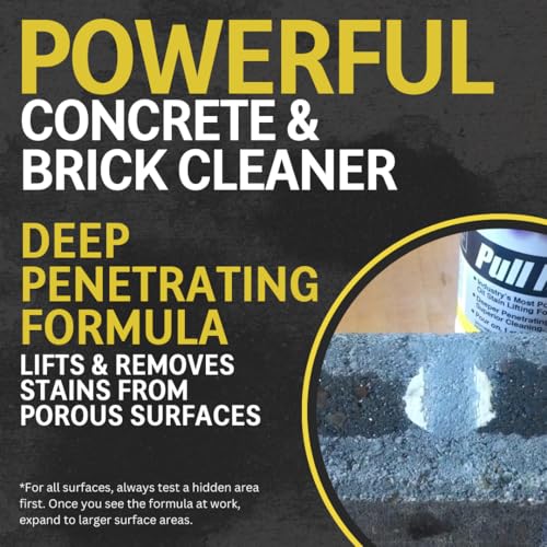 chomp concrete oil stain remover pull it out removes and cleans oils greases from garage floors amp driveways 128 fl oz