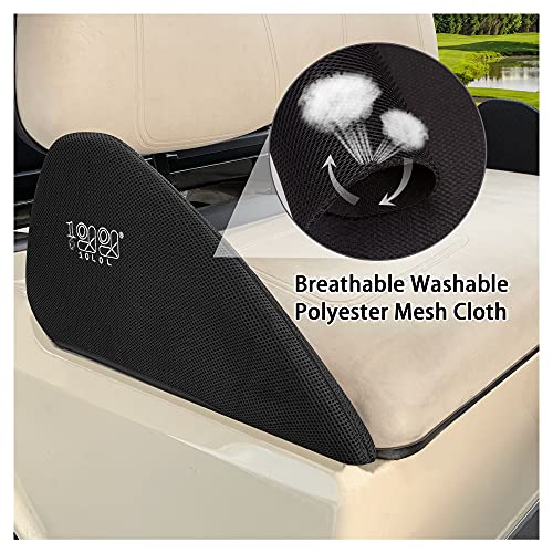 10L0L Golf Cart Front Seat Armrest Cover, Breathable Washable Polyester Mesh Cloth Armrest Cover For Club Car Ds #TOP1