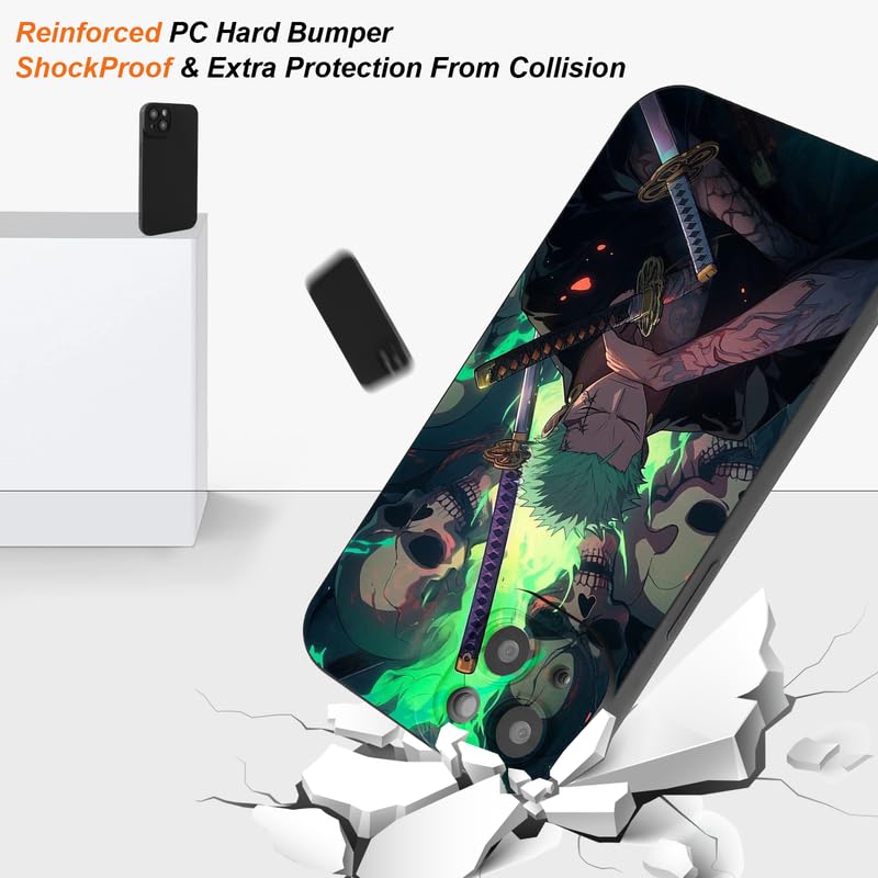 4 Pièces Coque Pour Xiaomi 14T Pro 6.67'', Animé Personnages Zoro Gear 5 Nika Avec Protection Caméra Etui Housse De Anti-drop TPU Silicone Anti-Rayures Antichoc Case, Motifs De Dessins Animés