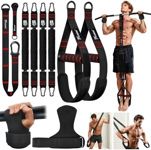 Pull Up Assistance Bands, Heavy Duty Resistance Bands with Handle...