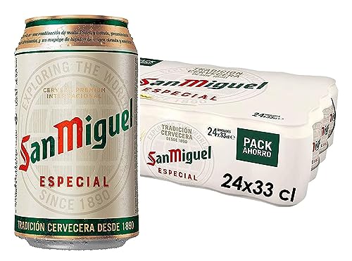 Miniatura 2 de San Miguel Especial Cerveza Premium Lager, Pack de 24 Latas x 33cl, Cerveza San Miguel con 5,4% Volumen de Alcohol & Coca-Cola Sabor Original - Refresco de cola - Pack de 24 latas 330 ml