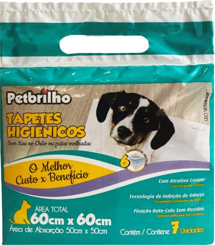 Petbrilho Tapete Higienico Com 7 Unidades Branco