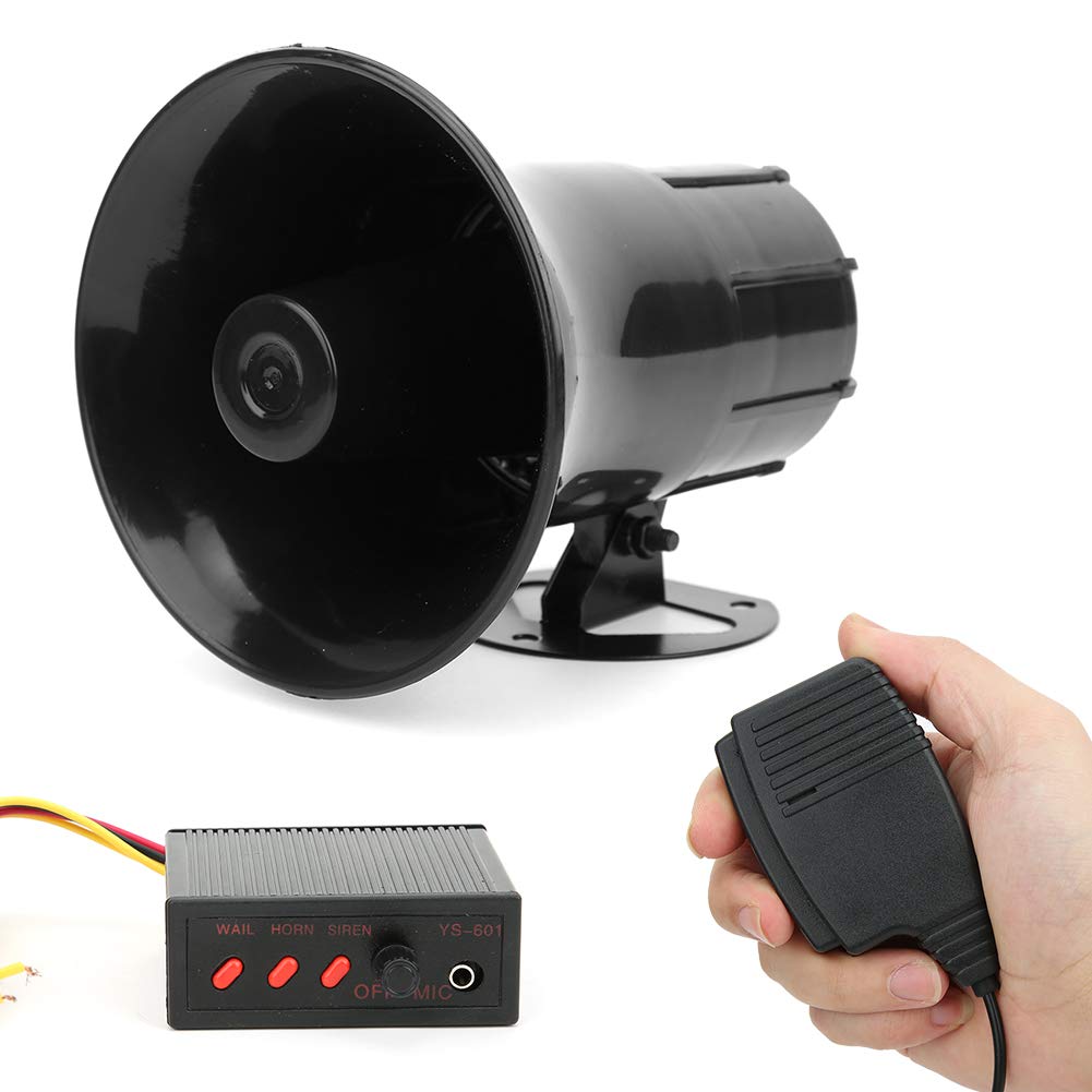 Amazon | 汎用 大音量 110DB 5W 12V車載用 拡声器 3種の警笛音