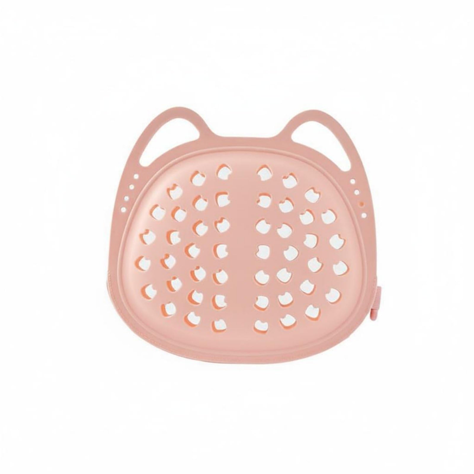 Self-Locking Zipper Silicone Bra Washing Bag Gentle on Fabrics Anti-Deformation Bra Laundry Bag Optimal Water Flow Feline Head Lingerie Protector, Pink-image-42