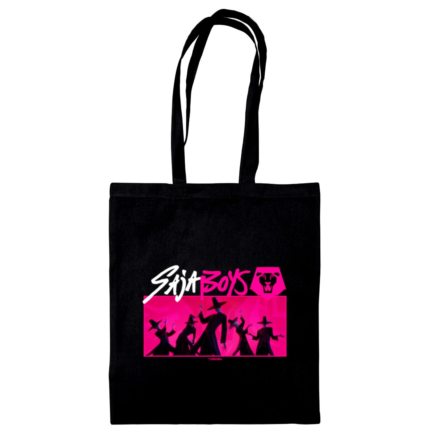 Pyramid International K-POP DEMON HUNTERS (SAJA BOYS) BLACK TOTE BAG – Reusable Eco-Friendly Tote Bag for Shopping, Work, or Everyday Use